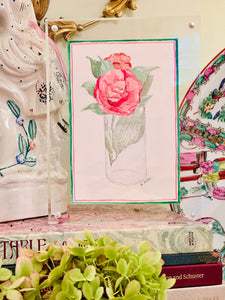 Camellia Watercolor & Pencil by Kate Miller