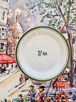 Load image into Gallery viewer, Vintage Green French Franc Tip Plate

