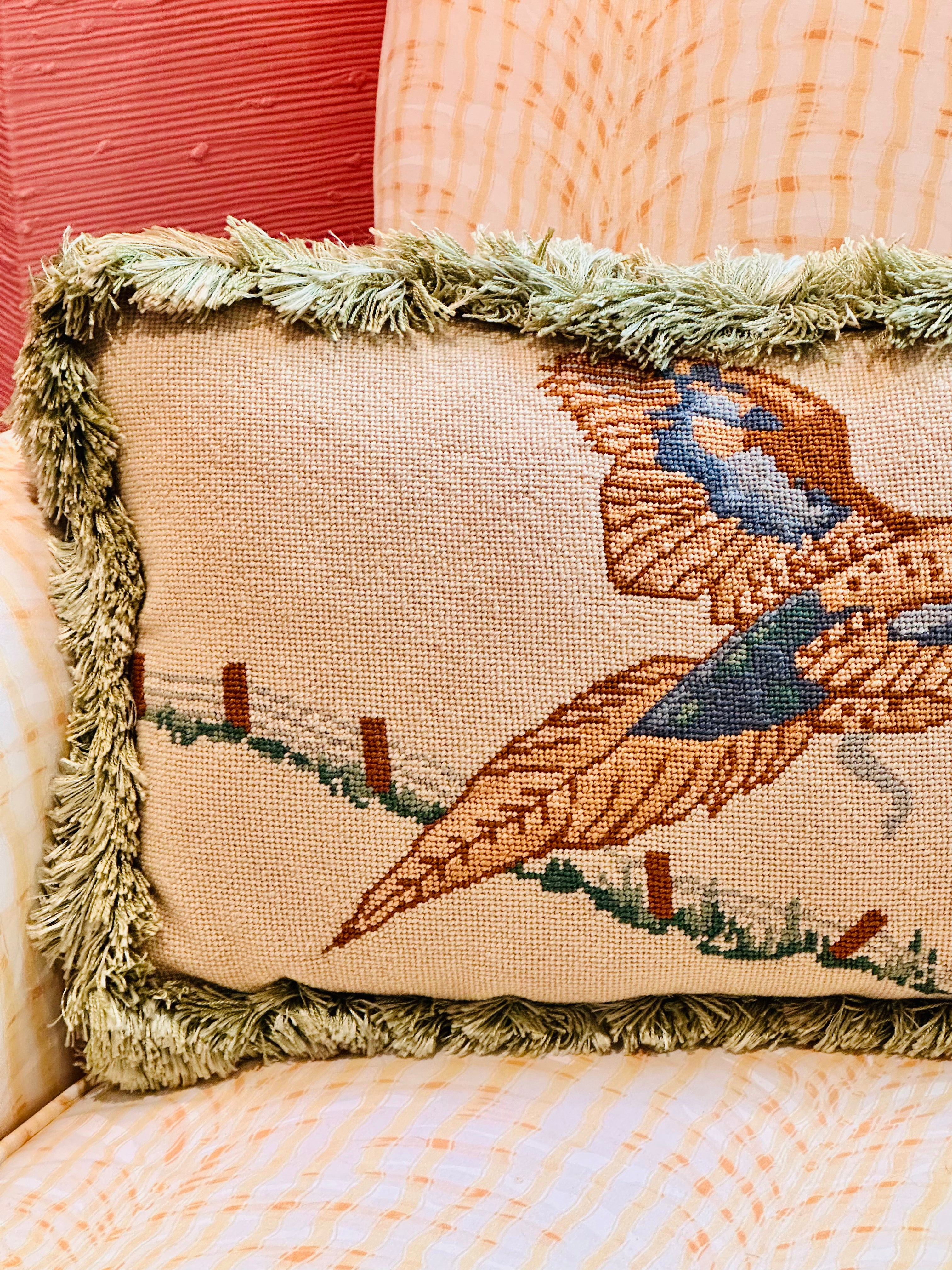 Breathtaking Pheasant Needlepoint