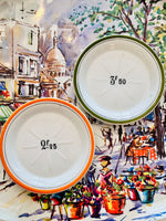 Load image into Gallery viewer, Vintage Orange French Franc Tip Plate
