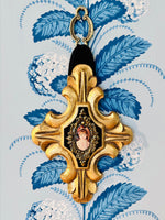 Load image into Gallery viewer, Vintage  Cross with Decoupaged Portrait
