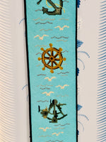 Load image into Gallery viewer, Nautical Needlepoint Bell Pull
