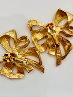Load image into Gallery viewer, Fabulously Chic Vintage Givenchy Bow Earrings
