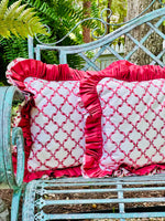 Load image into Gallery viewer, Pair of Custom Ruffle Pillows
