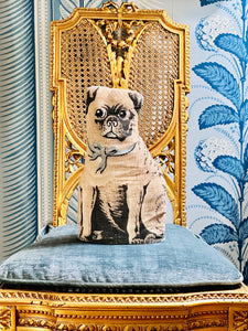 Vintage Pug Pillow