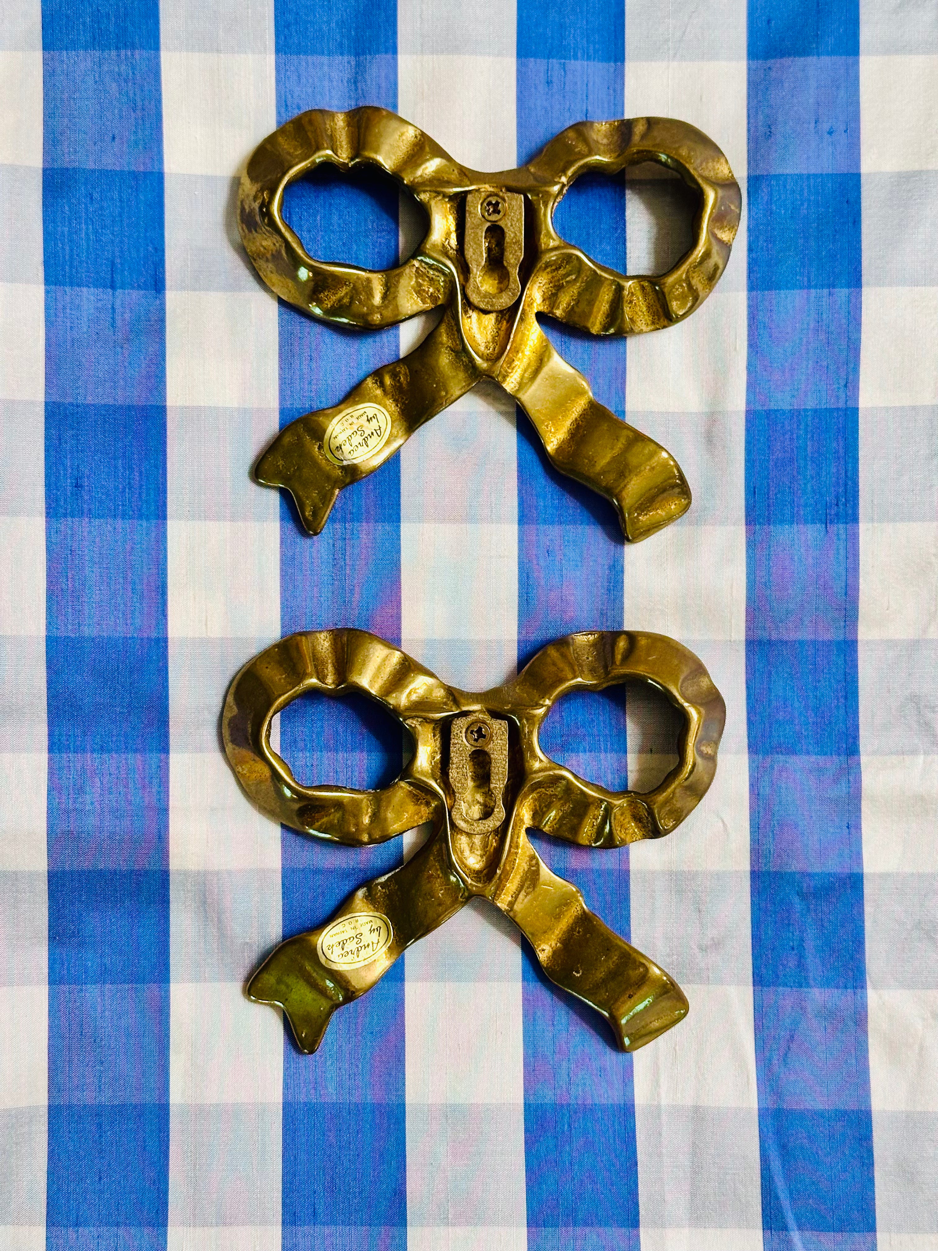 Pair of Andrea by Sadek Brass Bows