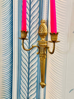 Load image into Gallery viewer, Brass Pineapple &amp; Bow Sconce
