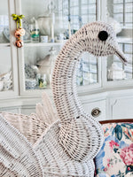 Load image into Gallery viewer, Vintage Wicker Swan
