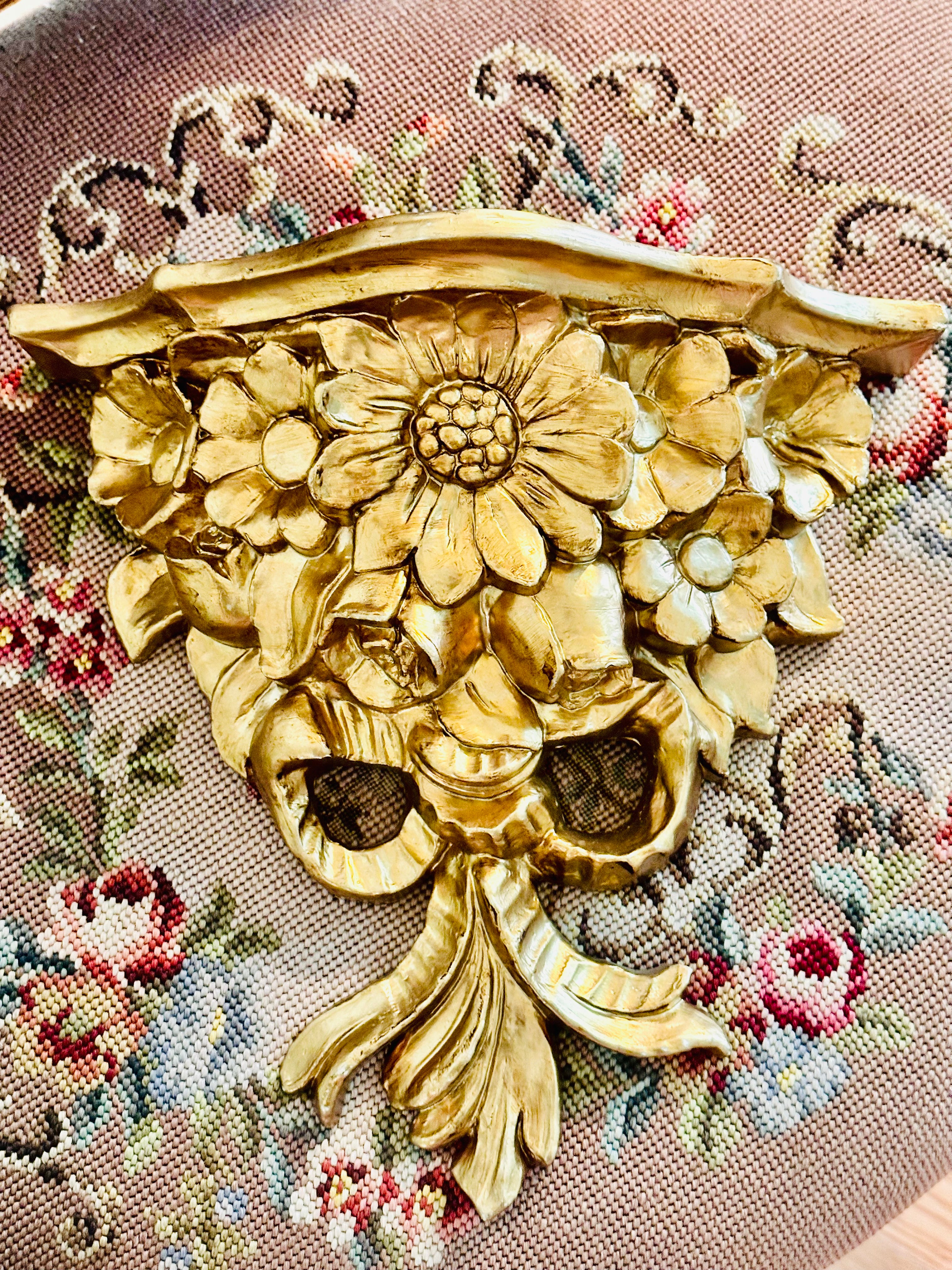 Italian Bow & Flower Wall Sconce