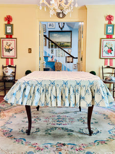 Bespoke Waverly for Schumacher Bows Jolie Tablecloth