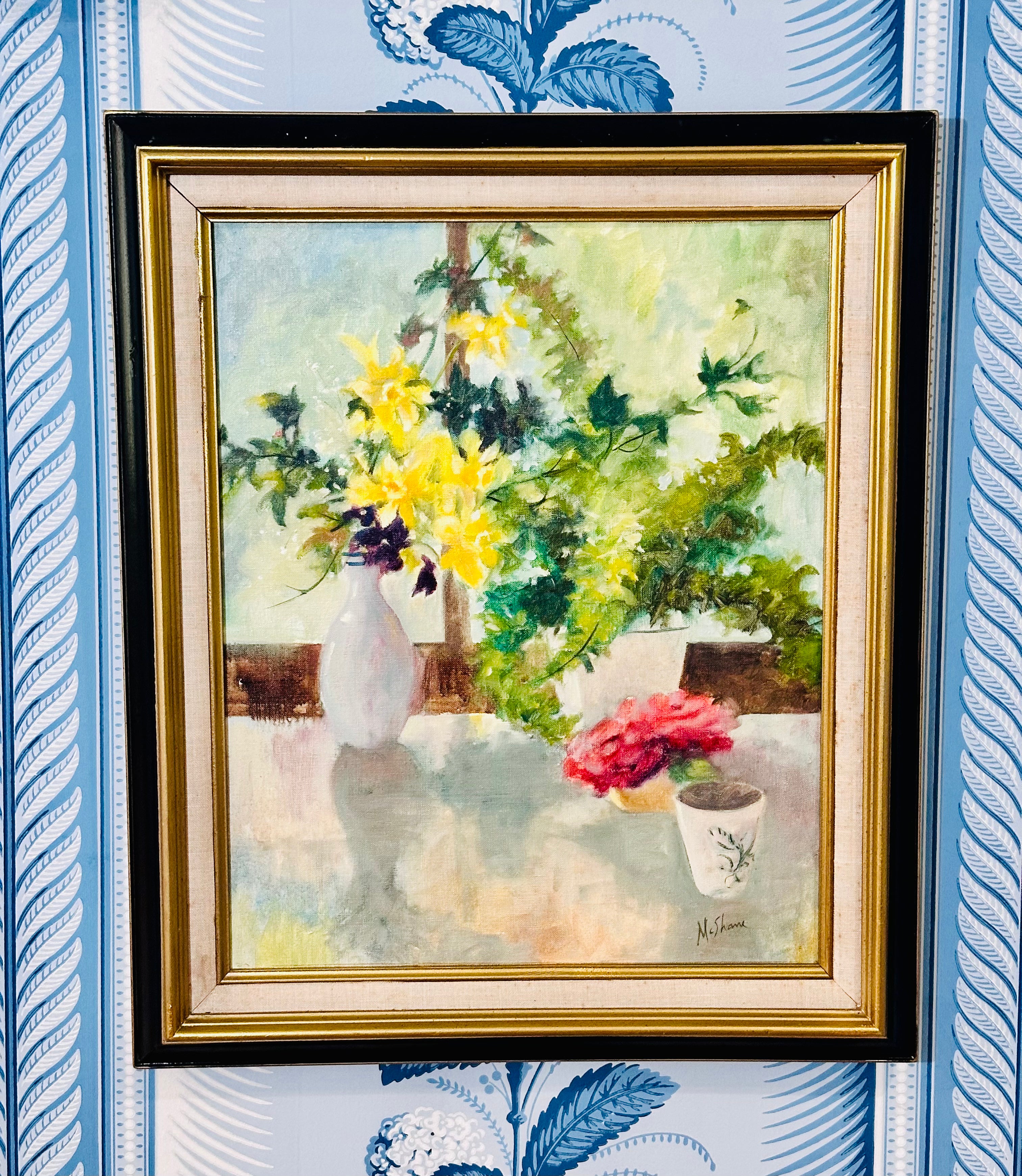 Vintage Signed Oil Still Life
