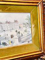 Load image into Gallery viewer, Vintage Pair of Hand Colored Parisian Street Scenes
