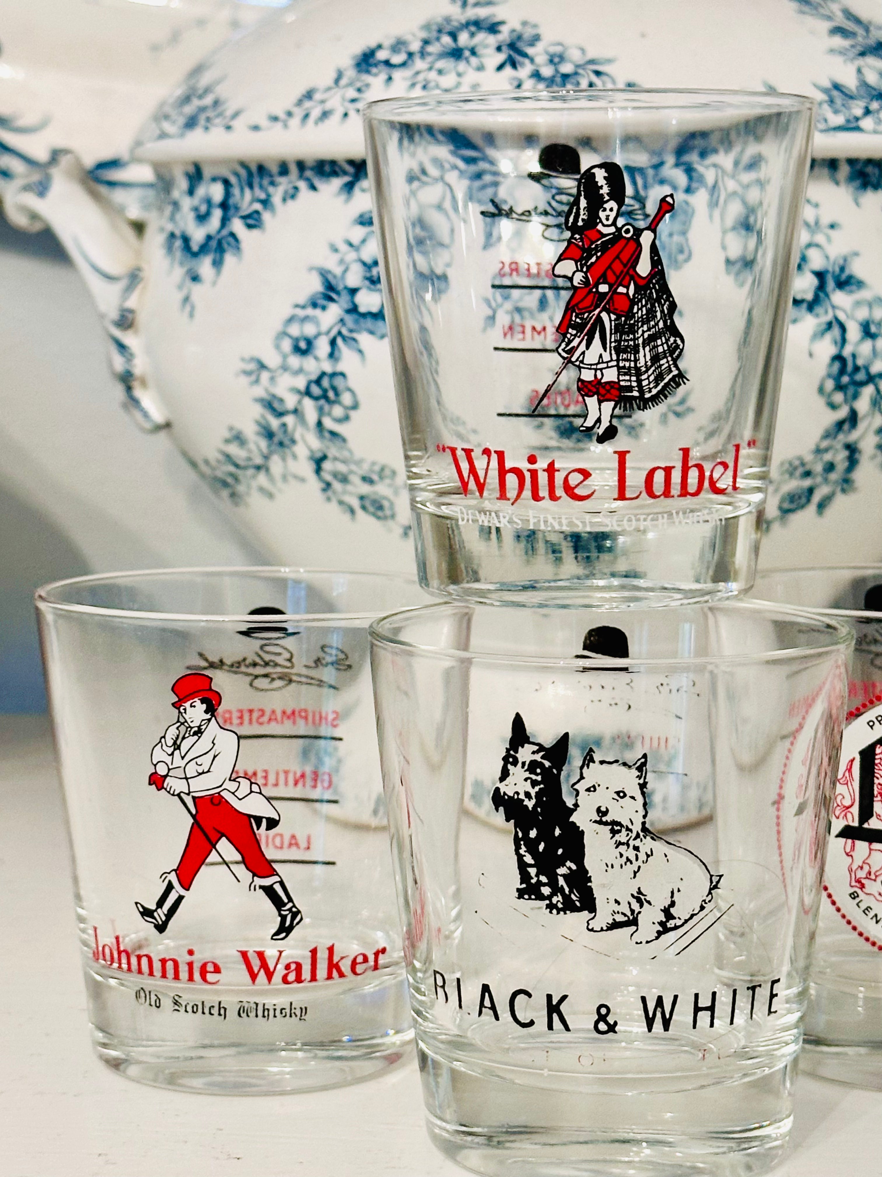 Vintage Whiskey Glasses Purchased in Europe