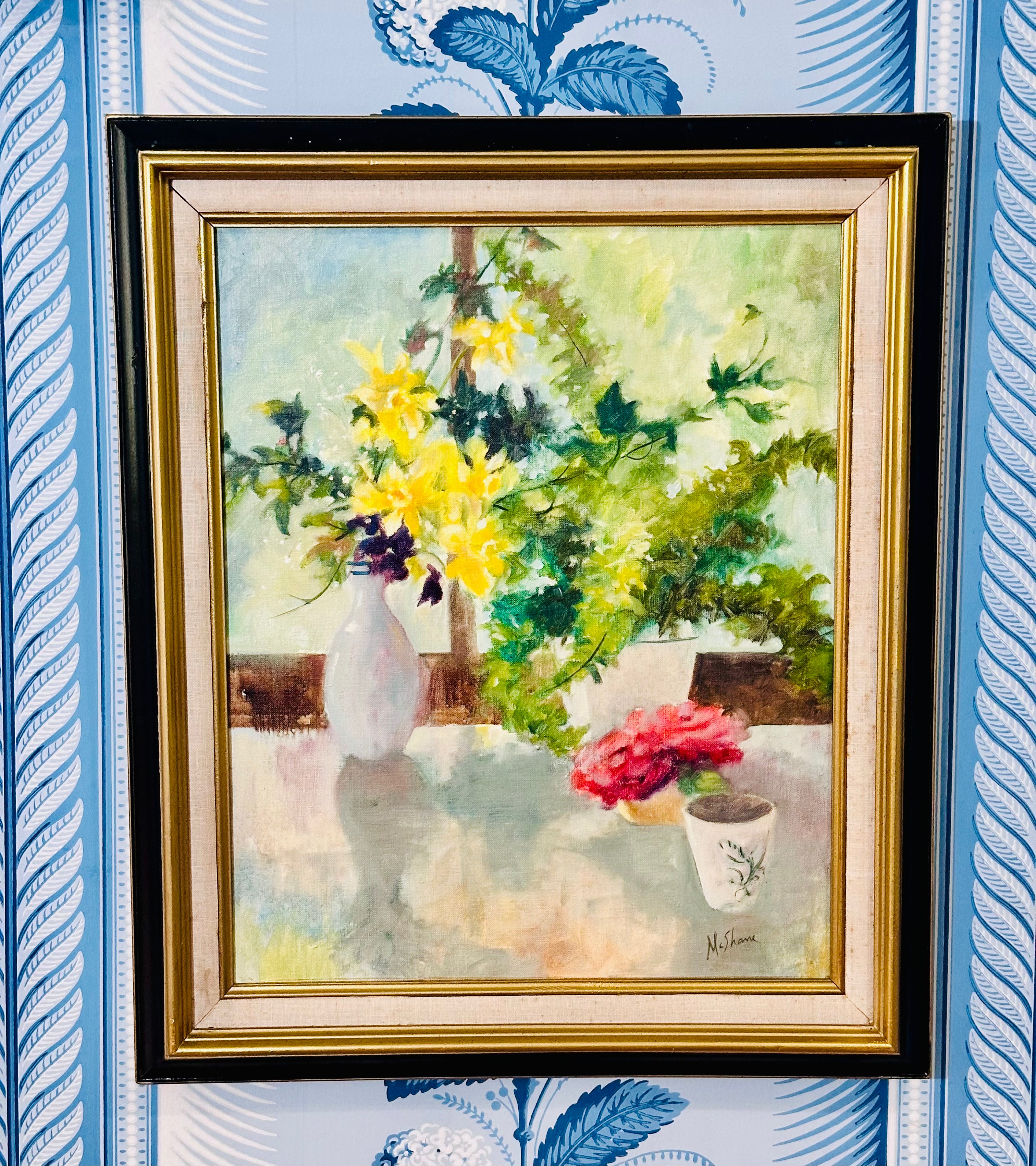 Vintage Signed Oil Still Life
