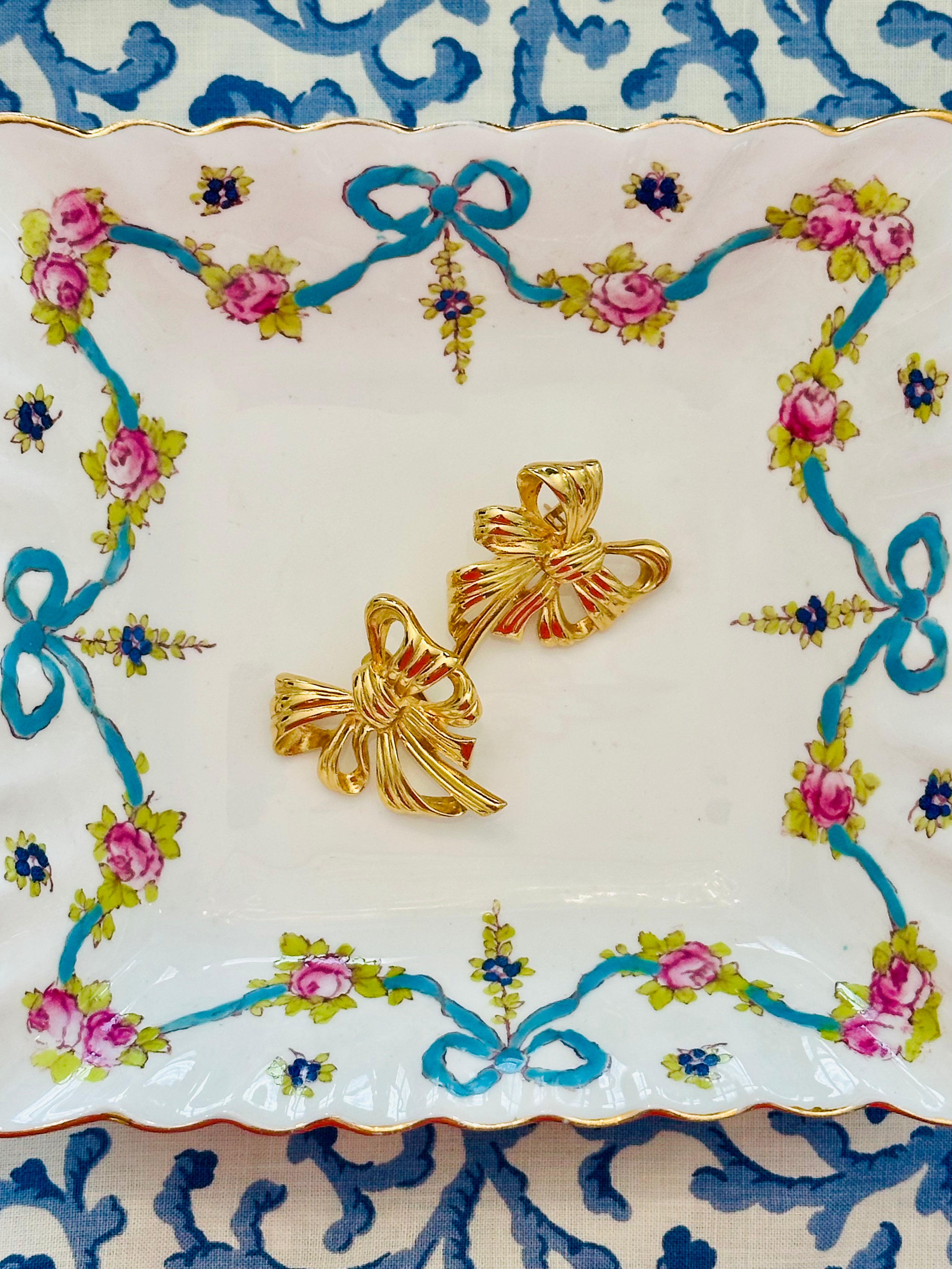 Fabulously Chic Vintage Givenchy Bow Earrings