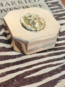 Brass Lion’s Head Trinket Box