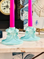 Load image into Gallery viewer, Fantastic Tiffany Blue Candle Holders
