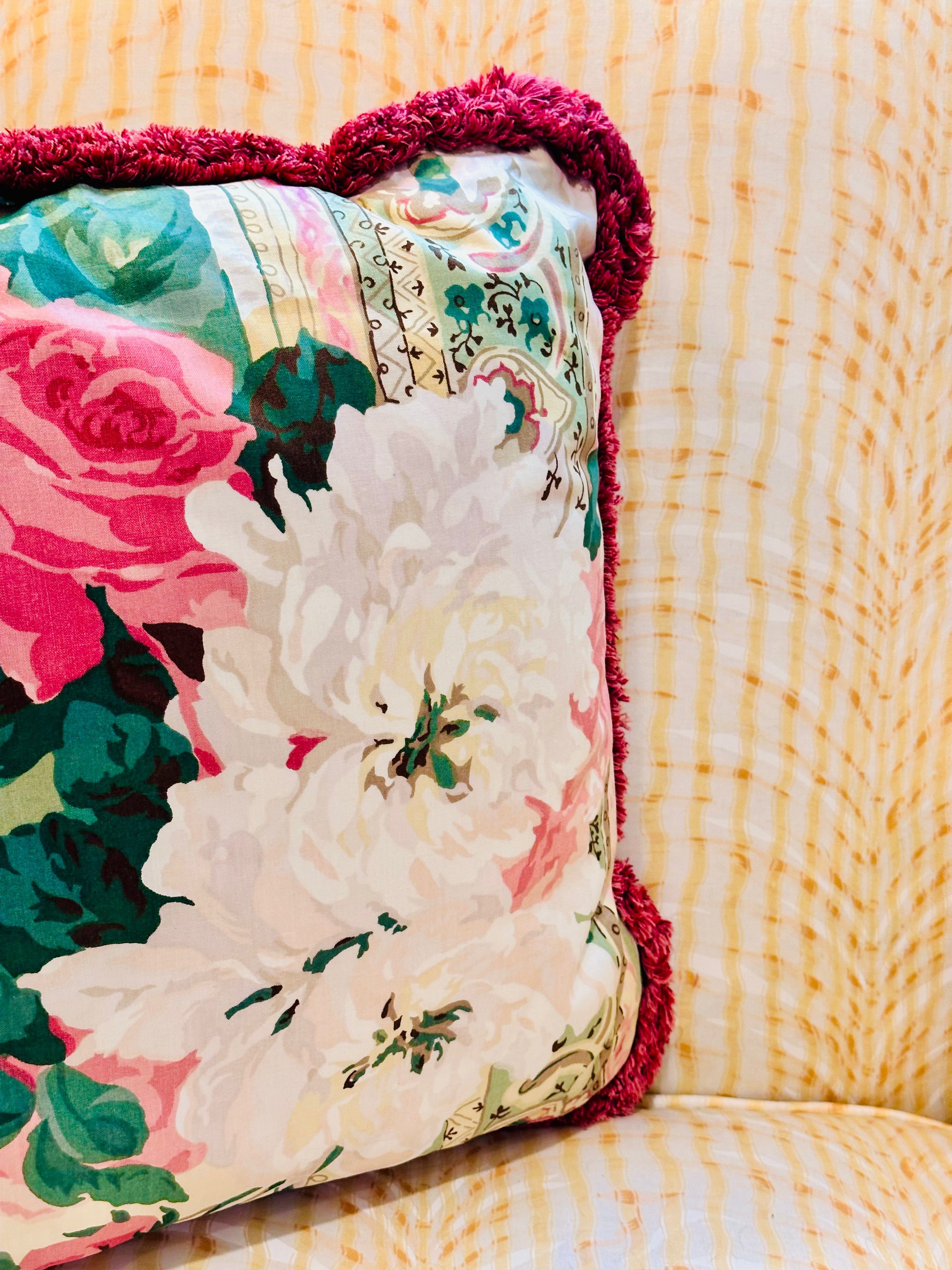 Enchanting Custom Chintz Pillow