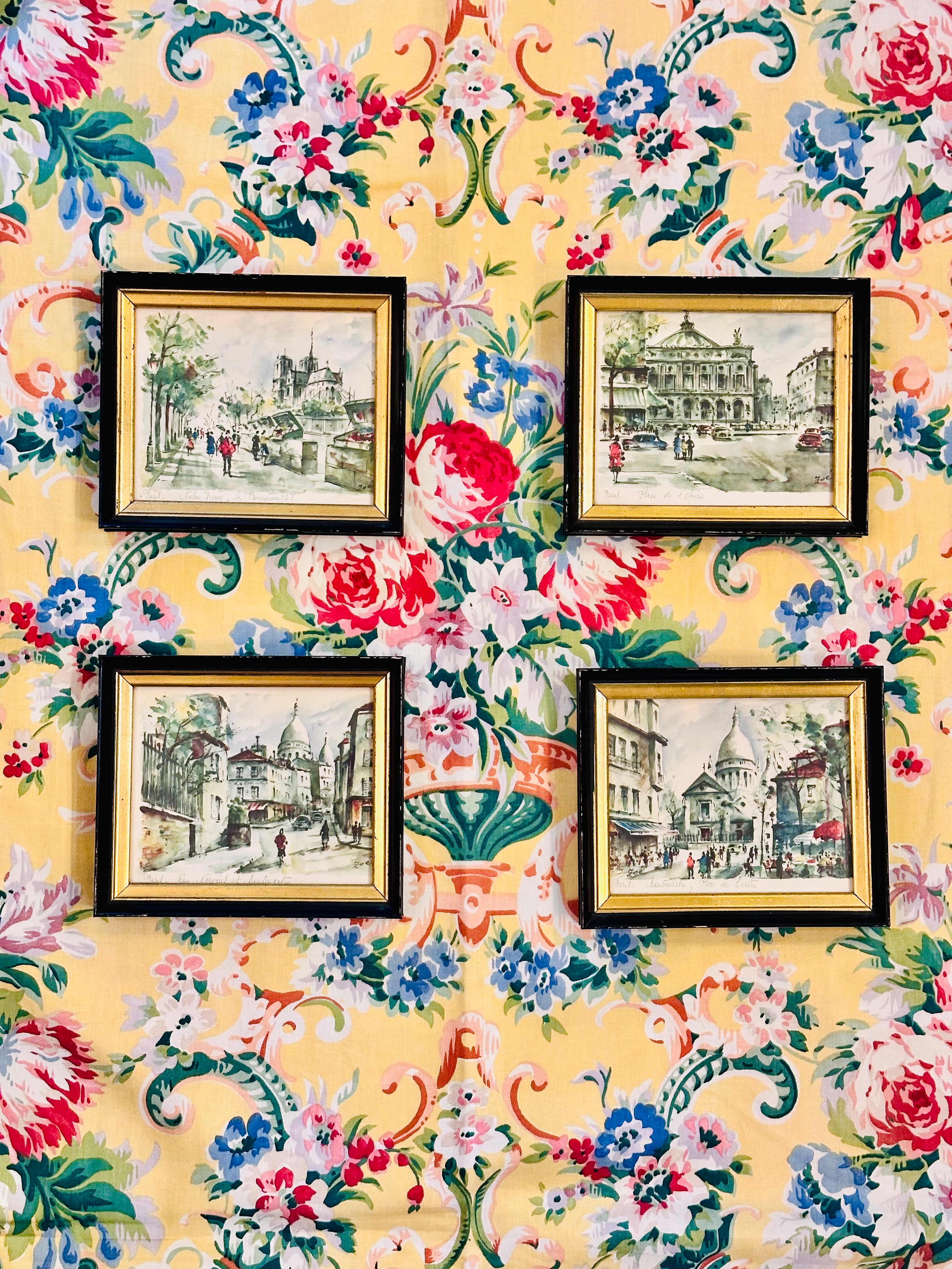 Set of Four Parisian Prints