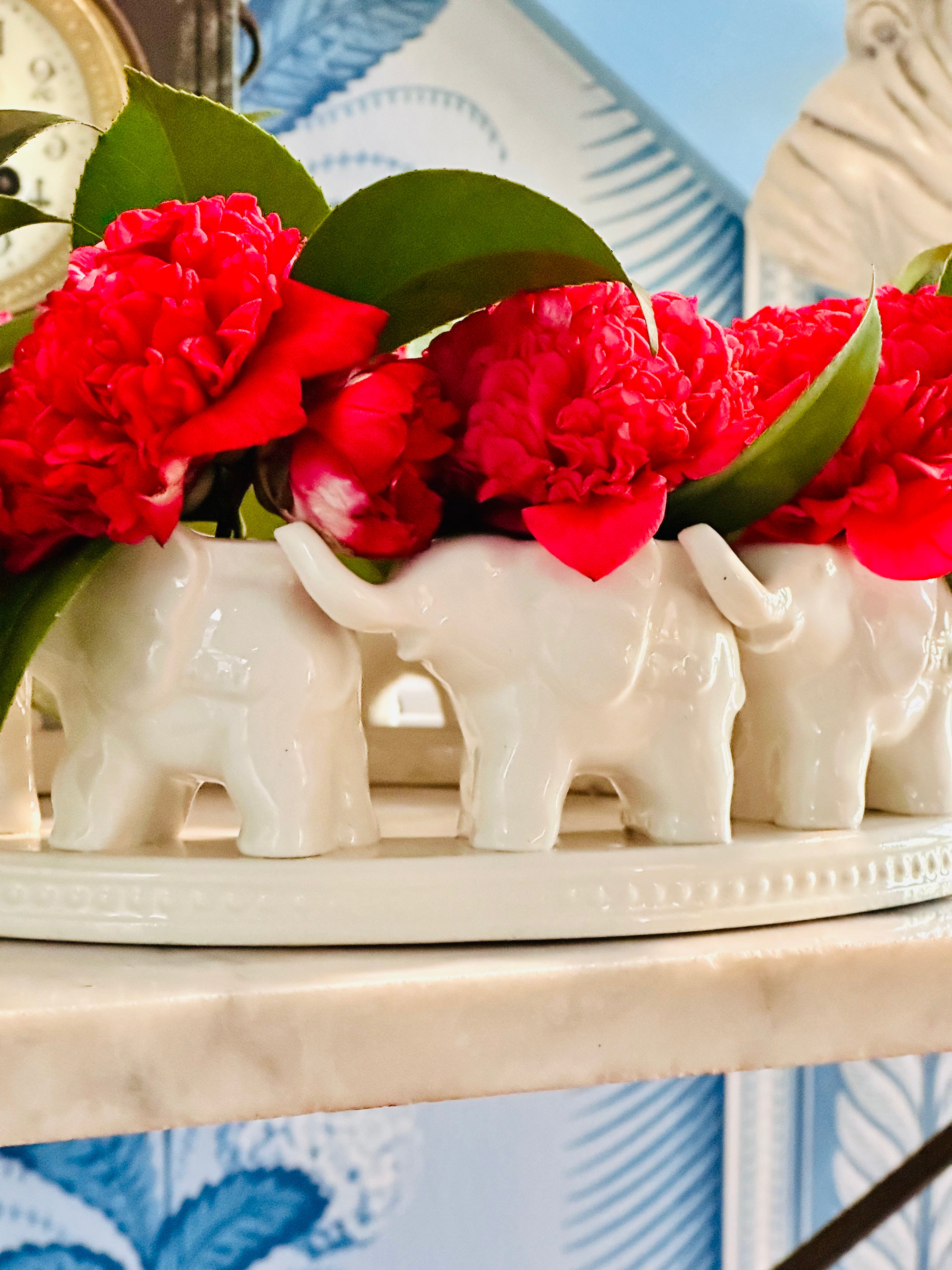 Magnificent Elephant Bud Vase Centerpiece