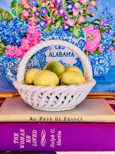 Italian Basket Full of Lemons