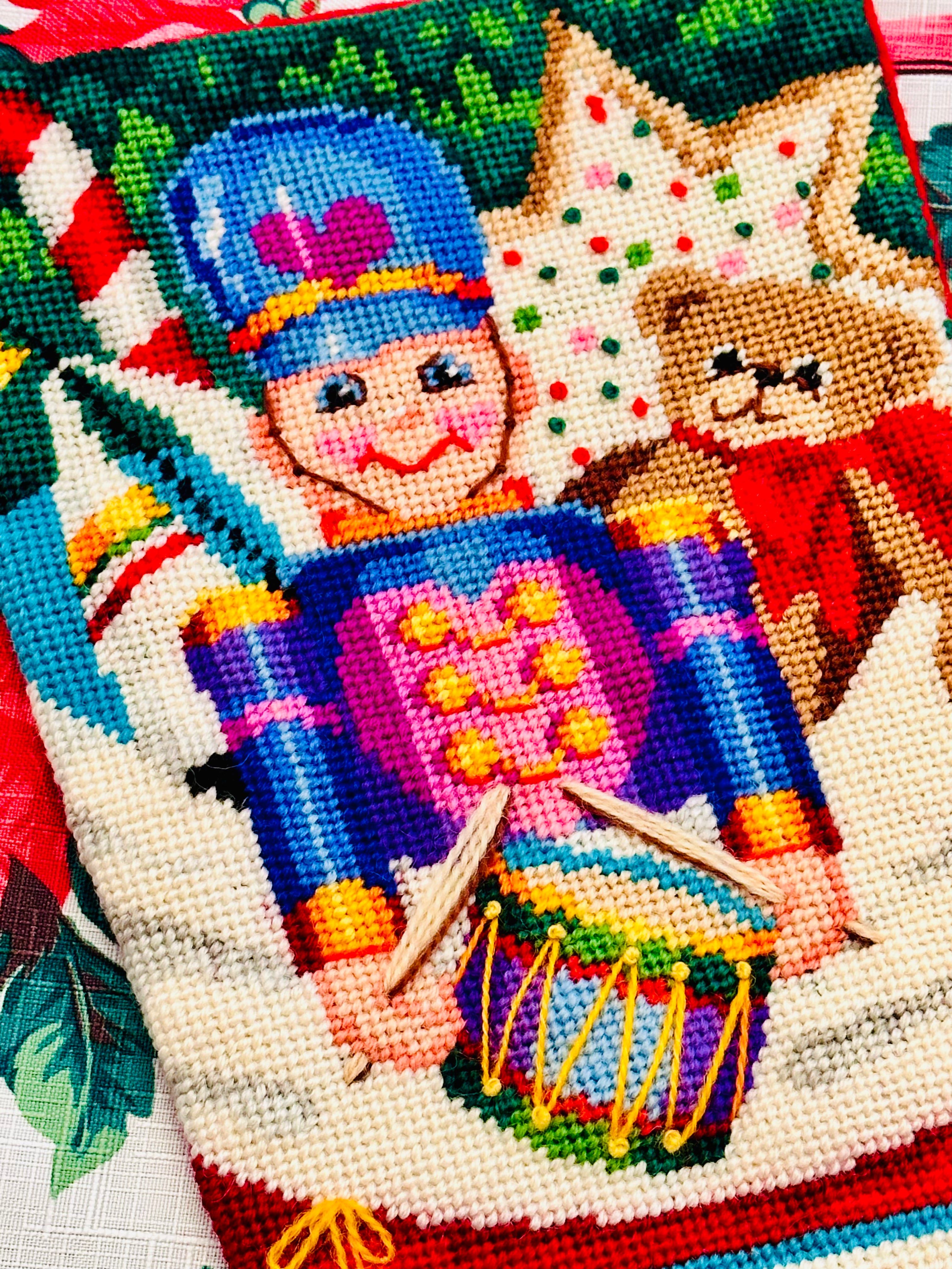 The Most Darling Needlepoint Stocking