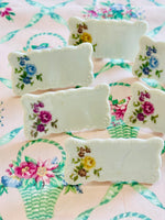 Load image into Gallery viewer, Set of Six Vintage Ceramic Place Cards

