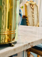 Load image into Gallery viewer, Brass Footed Cachepot
