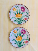 Load image into Gallery viewer, Pair of Italian Vintage Chelsea House Floral Plates
