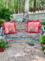 Load image into Gallery viewer, Pair of Fantastically Chinoiserie Chic Custom Pillows
