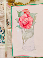 Load image into Gallery viewer, Camellia Watercolor &amp; Pencil by Kate Miller
