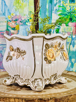 Load image into Gallery viewer, Large Hand Painted Italian Cachepot
