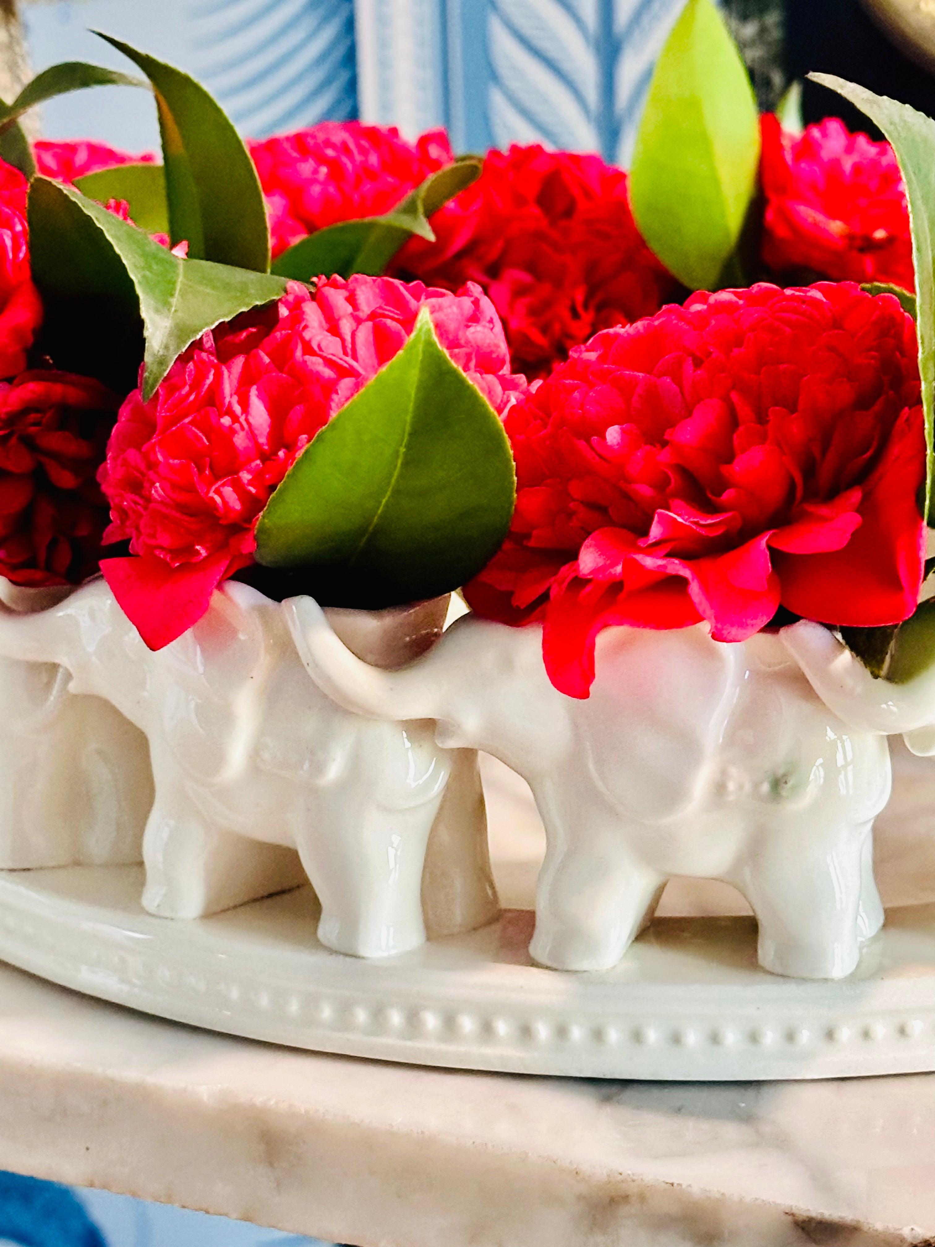 Magnificent Elephant Bud Vase Centerpiece