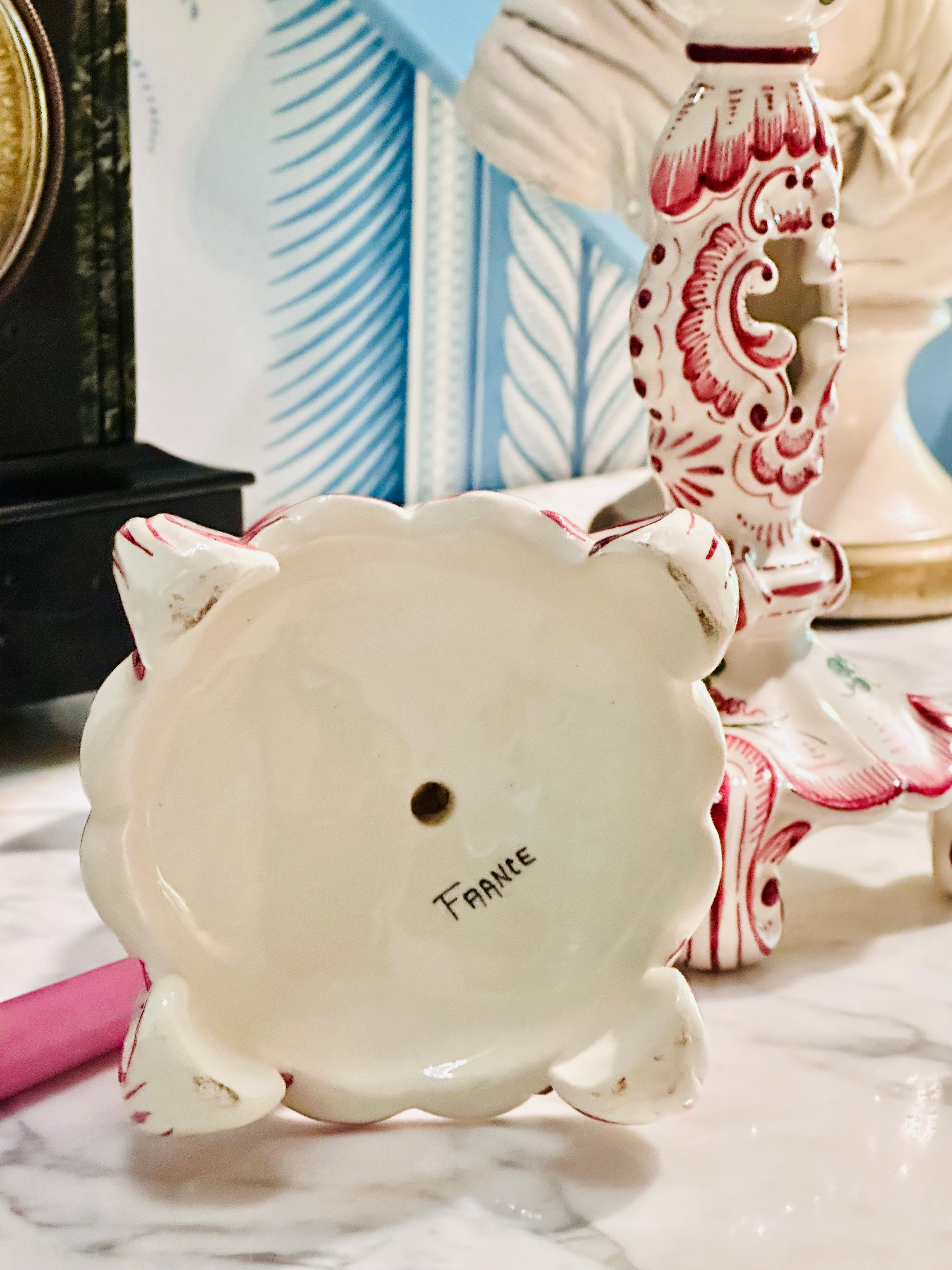 Fabulous French Faience Candlesticks