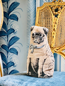 Vintage Pug Pillow