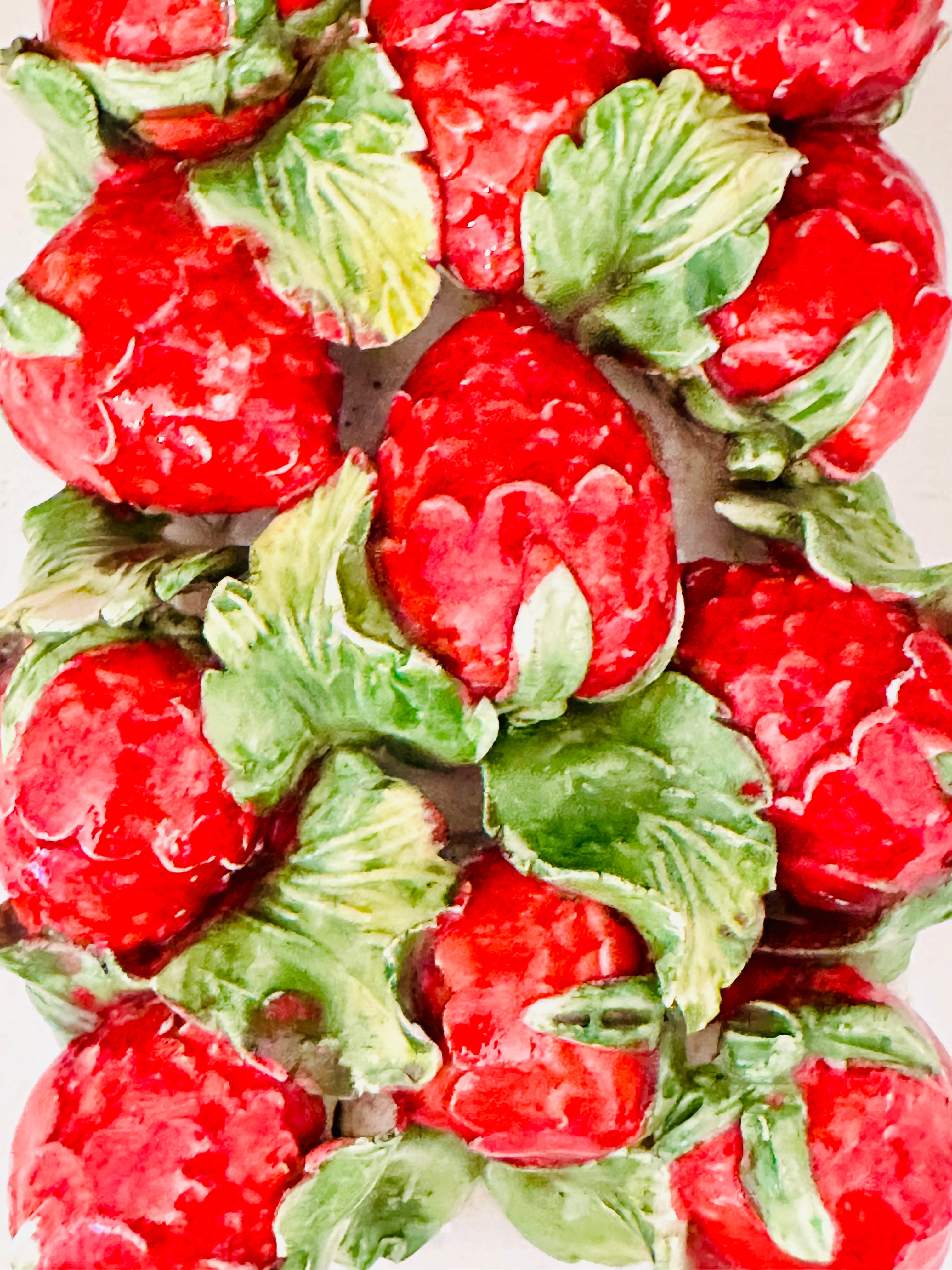 Italian Lidded Box with Strawberries