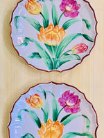 Load image into Gallery viewer, Pair of Italian Vintage Chelsea House Floral Plates
