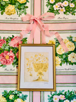 Load image into Gallery viewer, Gold Leaf Botanical on Linen by Laura Rice
