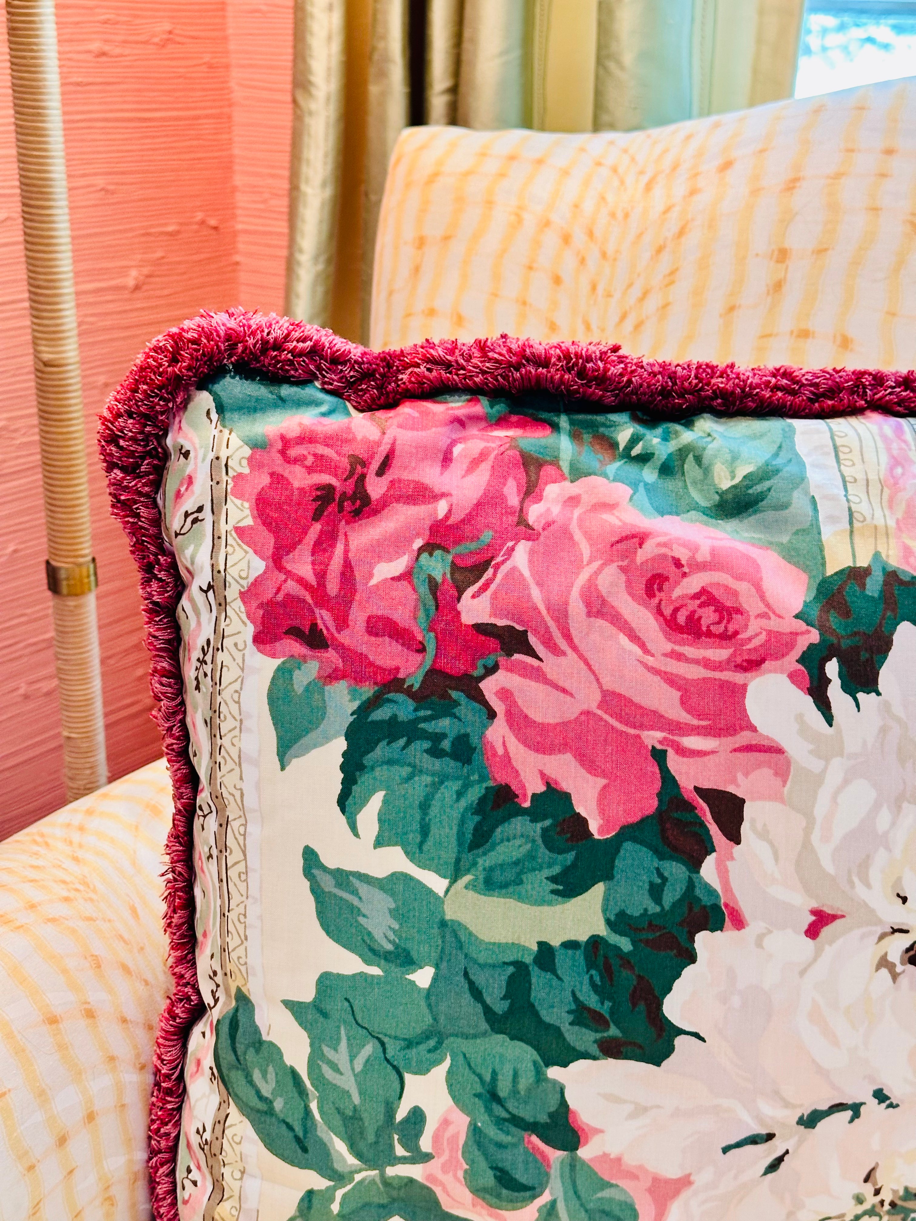 Enchanting Custom Chintz Pillow