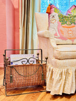 Load image into Gallery viewer, Hollywood Regency Rope &amp; Tassel Magazine Holder
