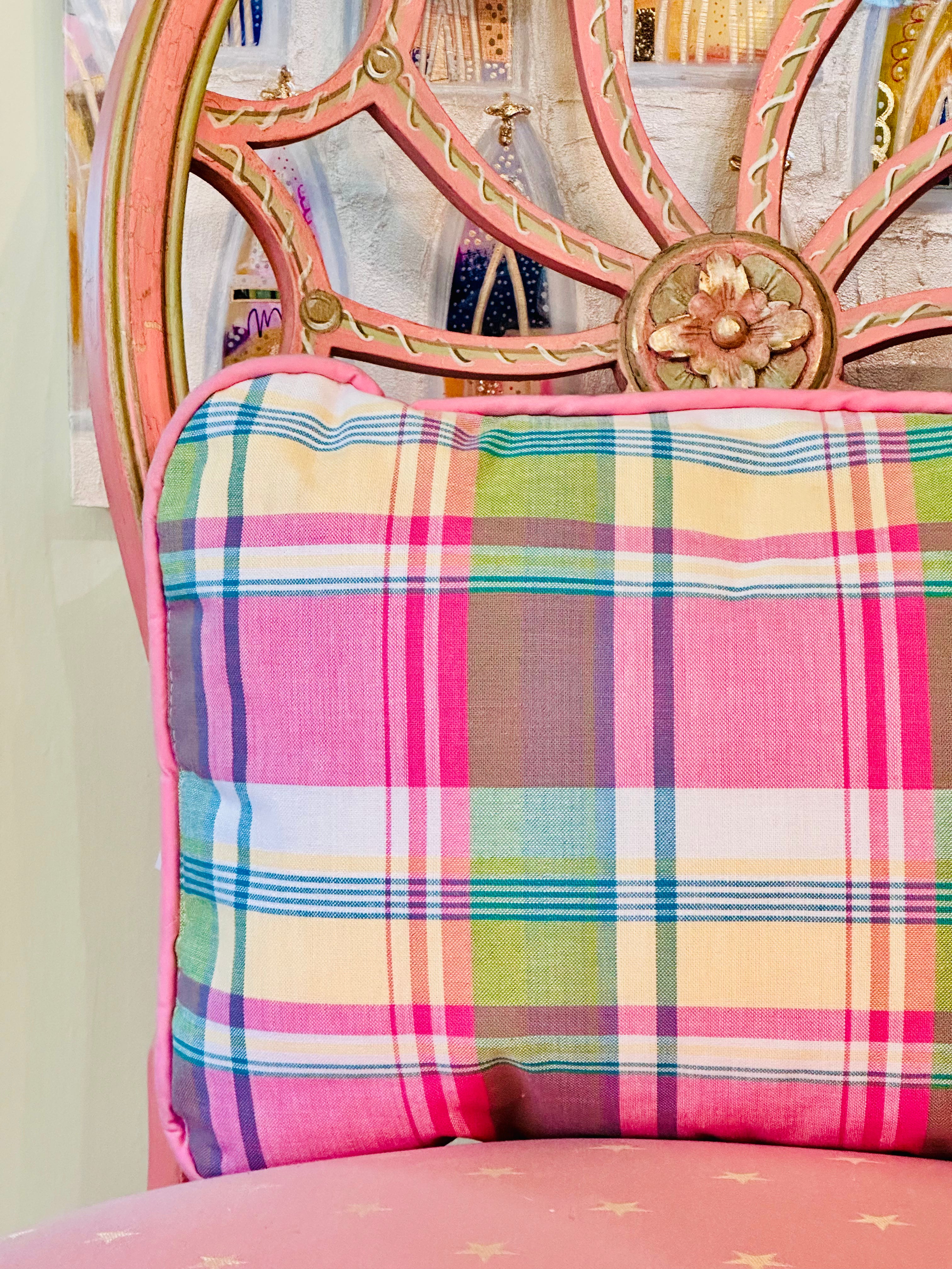 Classic Preppy Plaid Waverly Pillow