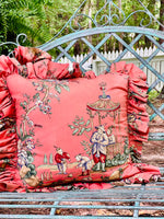Load image into Gallery viewer, Pair of Fantastically Chinoiserie Chic Custom Pillows
