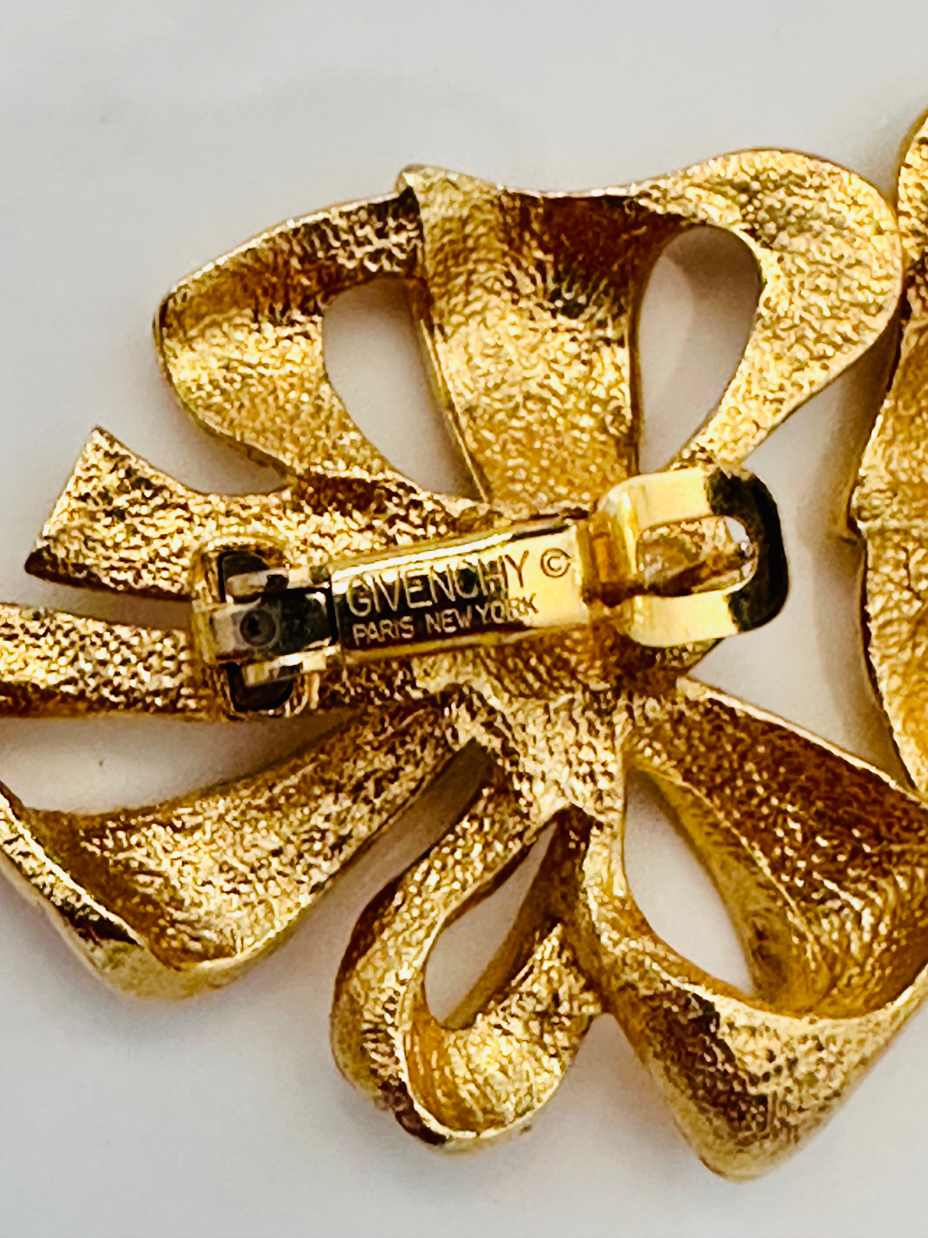 Fabulously Chic Vintage Givenchy Bow Earrings