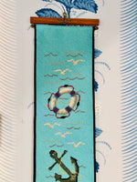 Load image into Gallery viewer, Nautical Needlepoint Bell Pull
