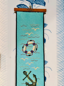 Nautical Needlepoint Bell Pull