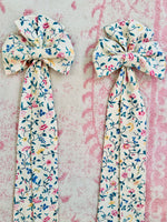 Load image into Gallery viewer, Large Waverly Floral Willow &amp; Pearls Bows
