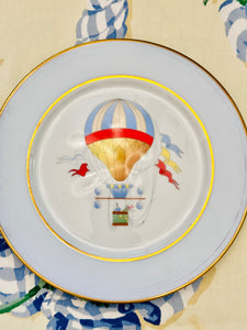 Trio of French Hot Air Balloon Plates