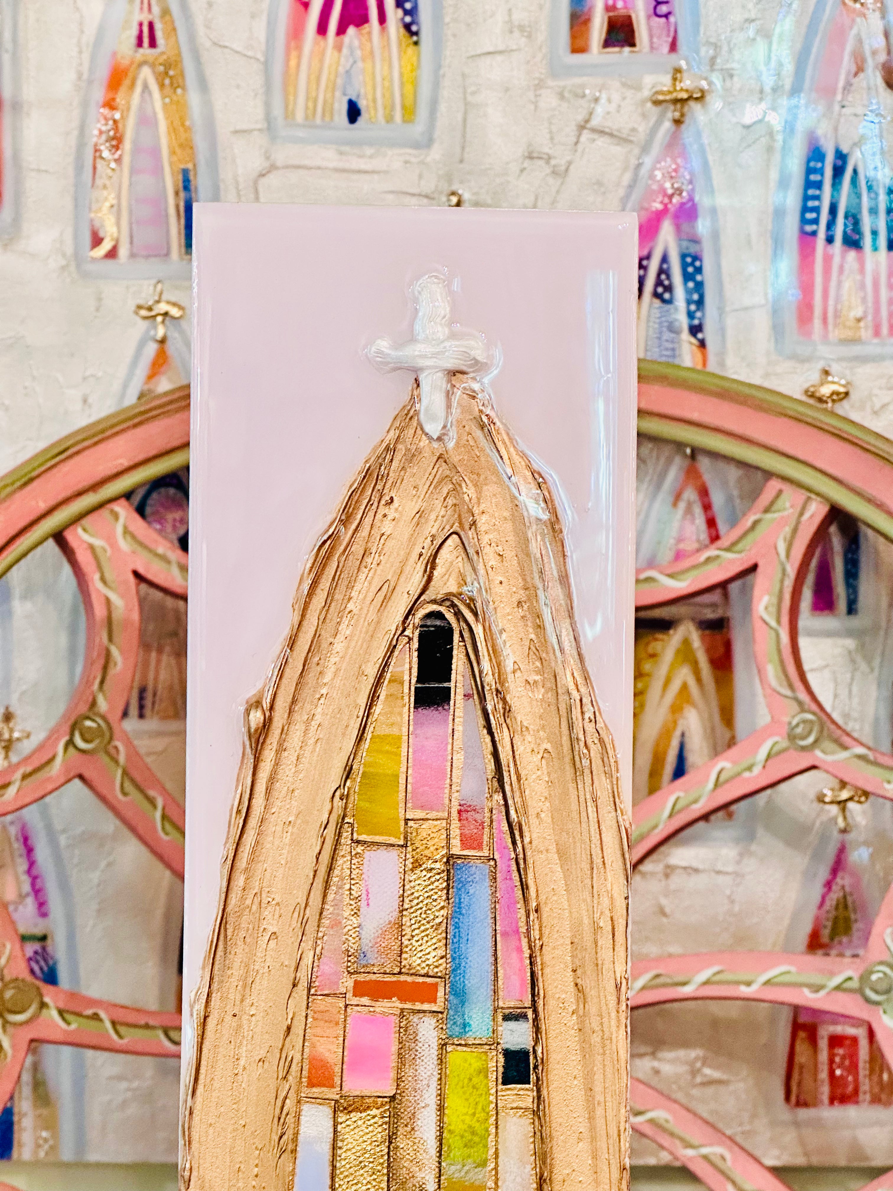 Perfectly Pink Cathedral by Laura Rice