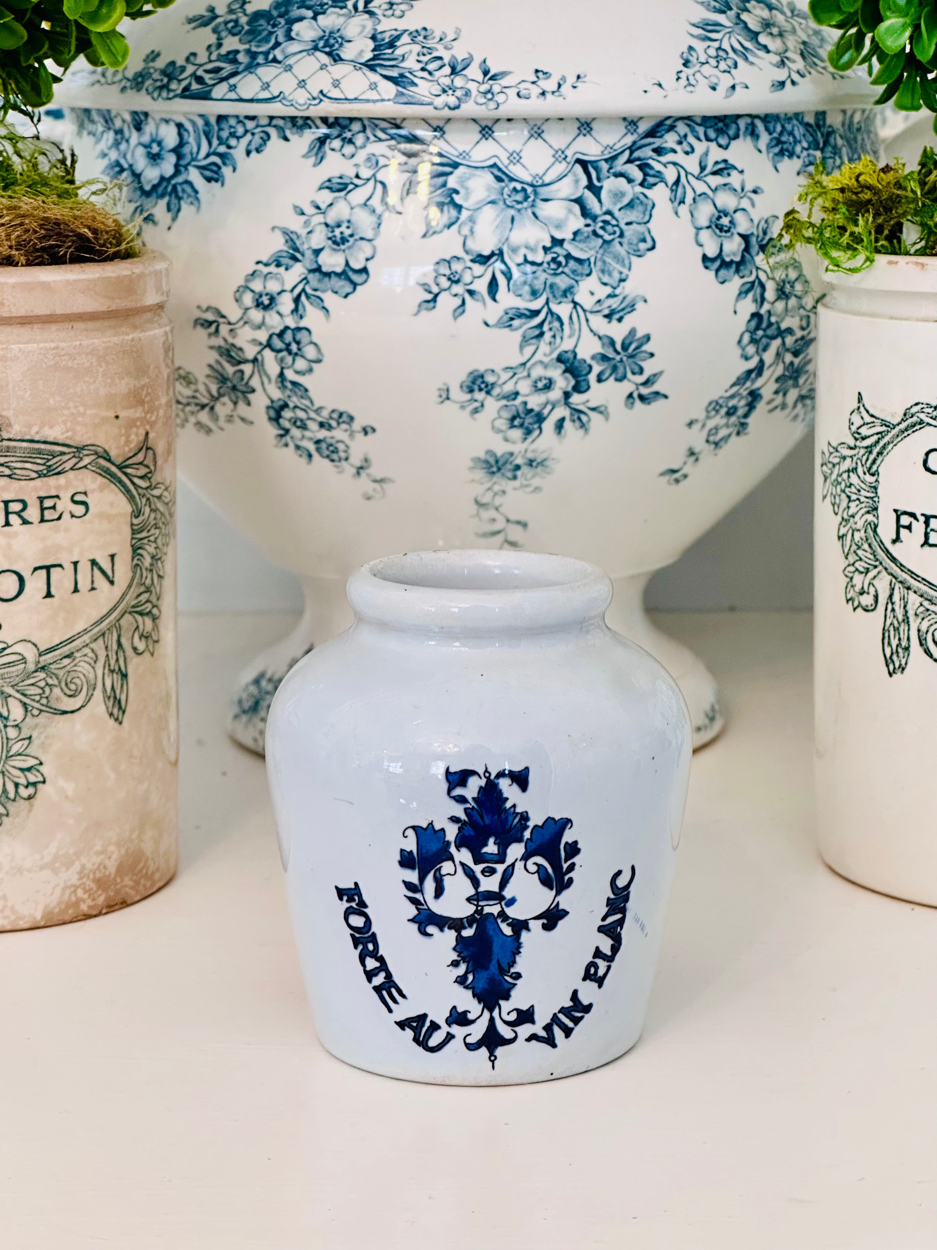 Vintage French Mustard Crock