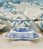 Load image into Gallery viewer, Antique (1829-1861) Bologna Adam’s &amp; Son’s Transferware Covered Dish
